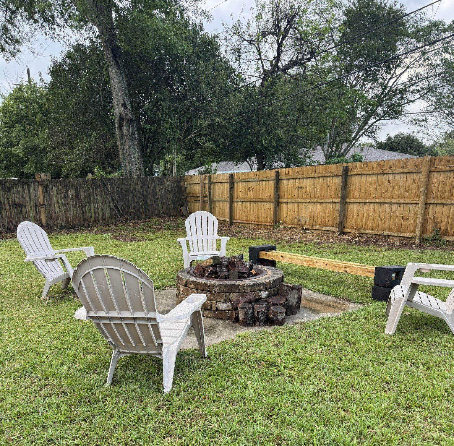 Fenced Backyard — Fire Pit