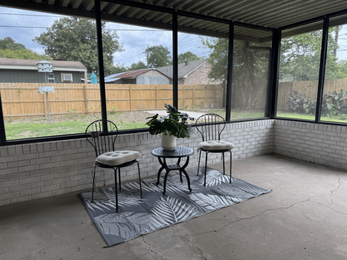 Screened Patio — Backyard View
